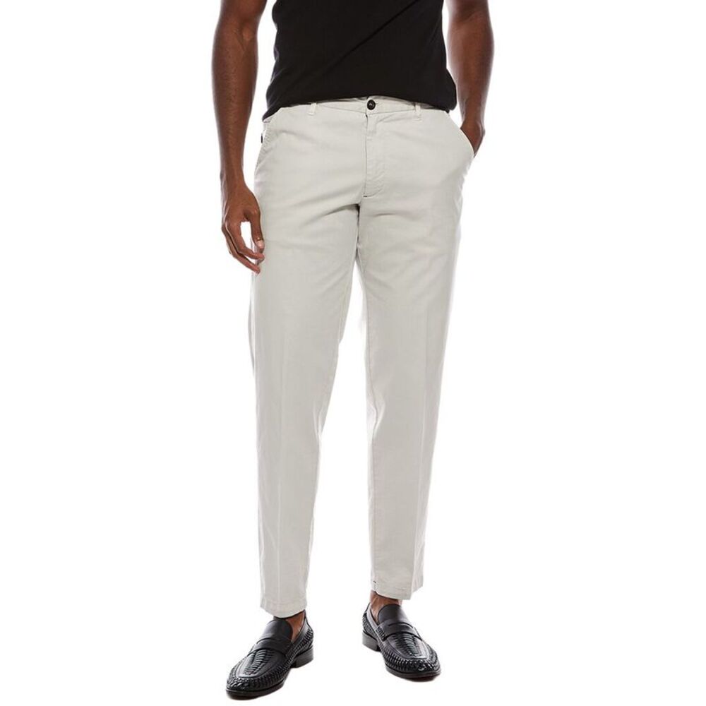 Isaia Mens Chino Pant, Gray